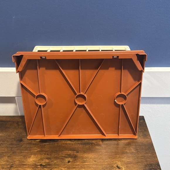 Vintage Little Tikes Blue Roof Dollhouse Patio Replacement with White Railing - Picture 2 of 3